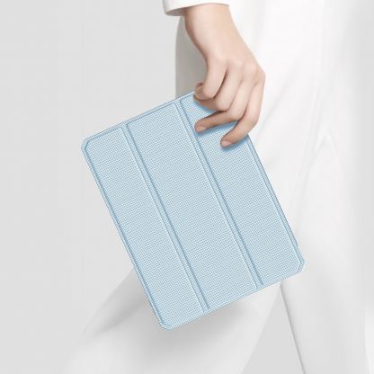 DUX DUCIS Toby Tablet Case - хибриден удароустойчив кейс с отделение за Apple Pencil 2 за iPad Air 5 (2022), iPad Air 4 (2020) (син) 4