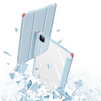 DUX DUCIS Toby Tablet Case - хибриден удароустойчив кейс с отделение за Apple Pencil 2 за iPad Air 5 (2022), iPad Air 4 (2020) (син) 11