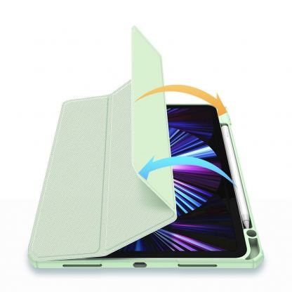 DUX DUCIS Toby Tablet Case - хибриден удароустойчив кейс с отделение за Apple Pencil 2 за iPad Air 5 (2022), iPad Air 4 (2020) (зелен) 4