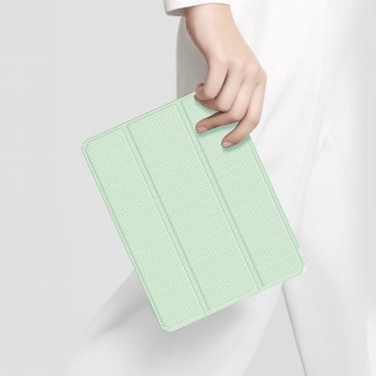DUX DUCIS Toby Tablet Case - хибриден удароустойчив кейс с отделение за Apple Pencil 2 за iPad Air 5 (2022), iPad Air 4 (2020) (зелен) 9