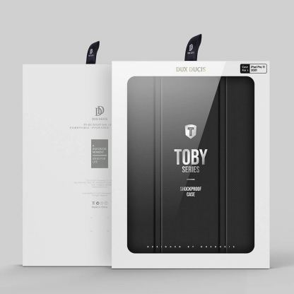 DUX DUCIS Toby Tablet Case - хибриден удароустойчив кейс с отделение за Apple Pencil 2 за iPad Pro 11 M1 (2021), iPad Pro 11 (2020), iPad Pro 11 (2018) (черен) 5