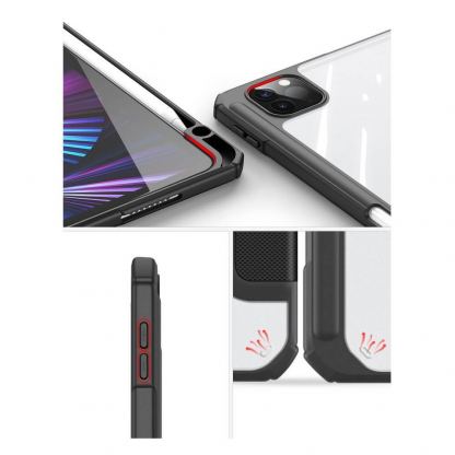 DUX DUCIS Toby Tablet Case - хибриден удароустойчив кейс с отделение за Apple Pencil 2 за iPad Pro 11 M1 (2021), iPad Pro 11 (2020), iPad Pro 11 (2018) (черен) 14