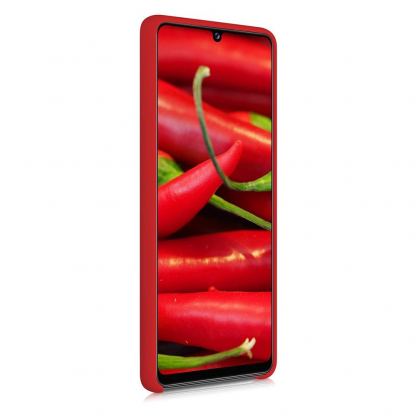 Soft Silicone Case - силиконов (TPU) калъф за Samsung Galaxy A22 5G (червен) 2