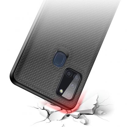 Dux Ducis Fino Series Case - хибриден удароустойчив кейс за Samsung Galaxy A21s (черен) 3