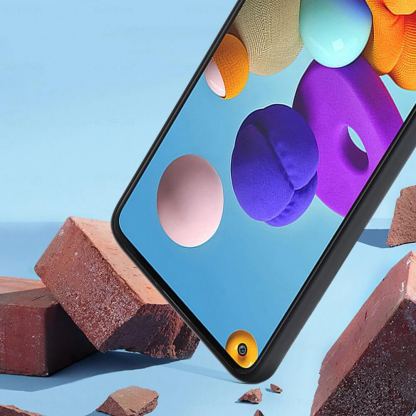 Soft Silicone Case - силиконов калъф за Samsung Galaxy A21s (черен) 10