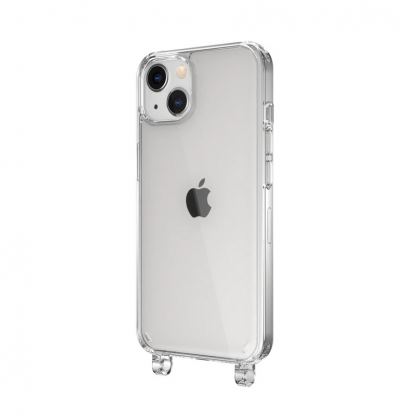 SwitchEasy Play Lanyard Case - хибриден удароустойчив кейс с връзка за носене за iPhone 13 (прозрачен)  3