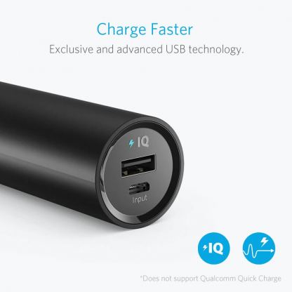 Anker PowerCore 5000 mAh с PowerIQ технология - външна батерия 5000mAh с USB изход за смартфони и таблети (черен) 9