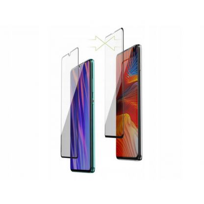 Green Cell Clarity 3D Full Cover Glass - калено стъклено защитно покритие за целия дисплей на Xiaomi Redmi Note 9 Pro (черен-прозрачен) 5