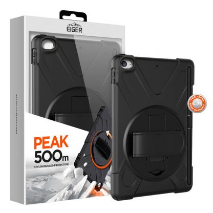Eiger Peak 500m Case - удароустойчив хибриден кейс от най-висок клас за iPad mini 6 (2021) (черен) 2