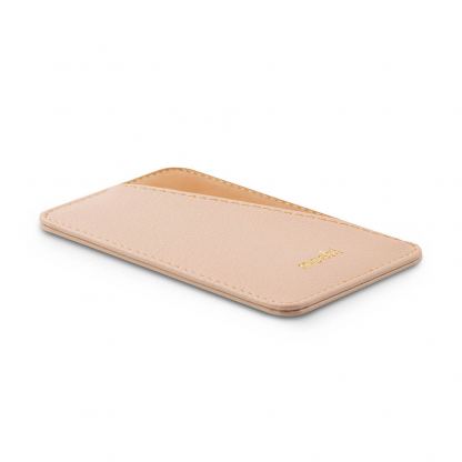 Moshi SnapTo Magnetic Slim Wallet - кожен портфейл (джоб) за прикрепяне към Moshi кейсове и калъфи със SnapTo технология за закрепяне (розов) 2