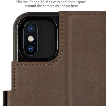 TwelveSouth BookBook v2 - луксозен кожен калъф (с кейс) тип портфейл за iPhone 11 Pro (кафяв) 6