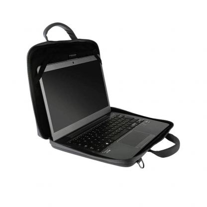 Tucano Dark Slim Bag - практична чанта с дръжки за MacBook Pro 13, MacBook Air 13 и лаптопи до 14 инча (черен) 7