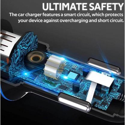 Promate VolTrip-Duo Car Charger Dual USB 3.4A - зарядно за кола с два USB изхода за мобилни устройства (черен) 3