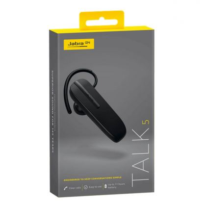 Jabra Talk 5 - безжична Bluetooth слушалка за мобилни устройства (черен) 2