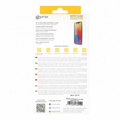 Prio 2.5D Tempered Glass - калено стъклено защитно покритие за дисплея на iPhone 13 Pro Max (прозрачен) 4