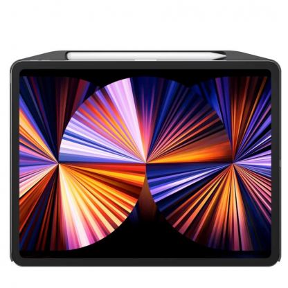 SwitchEasy CoverBuddy Case - поликарбонатов кейс (с отделение за Apple Pencil 2) за iPad Pro 12.9 M1 (2021) (съвместим с Apple Smart Keyboard, Smart Folio) (черен) 4