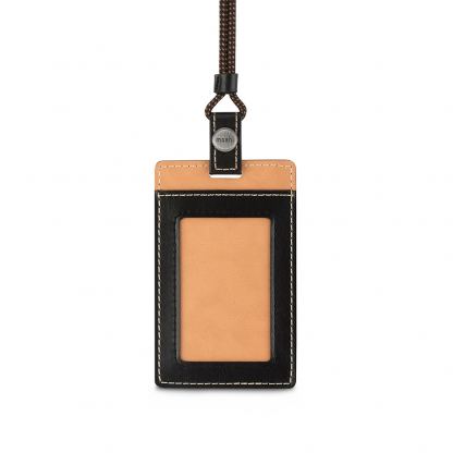 Moshi ID/Badge Holder - стилен бадж от веган кожа (черен) 4