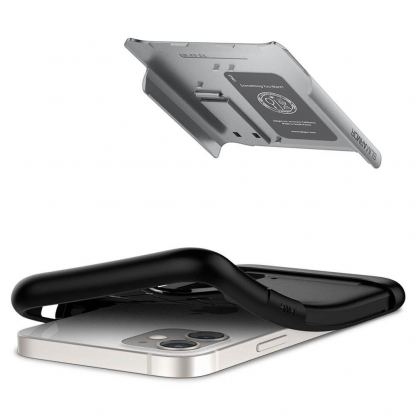Spigen Slim Armor Case - хибриден кейс с най-висока степен на защита за iPhone 12 mini (сребрист) 6