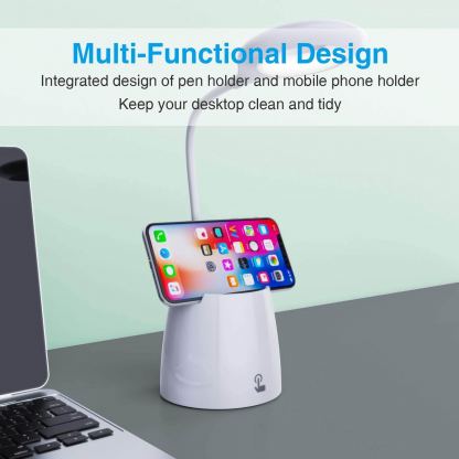 VOXON HDL02018WA01 LED Desk Lamp - настолна LED лампа с гъвкаво рамо (бял) 3