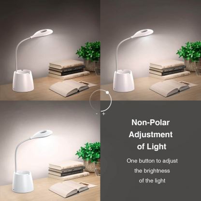 VOXON HDL02018WA01 LED Desk Lamp - настолна LED лампа с гъвкаво рамо (бял) 6