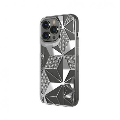 SwitchEasy Artist Asanoha Case - дизайнерски хибриден удароустойчив кейс за iPhone 13 Pro Max (прозрачен)  3