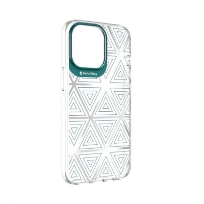 SwitchEasy Artist Aurora Case - дизайнерски хибриден удароустойчив кейс за iPhone 13 Pro Max (прозрачен)  4