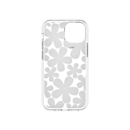 SwitchEasy Artist Fleur Case - дизайнерски хибриден удароустойчив кейс за iPhone 13 mini (прозрачен)  5
