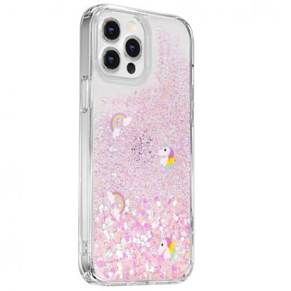 SwitchEasy Starfield Case - дизайнерски хибриден удароустойчив кейс за iPhone 13 Pro Max (розов)  3