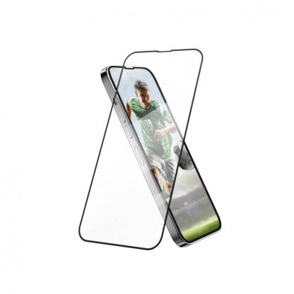 SwitchEasy Glass Bumper Full Cover Tempered Glass - калено стъклено защитно покритие за дисплея на iPhone 13 mini (черен-прозрачен) 4