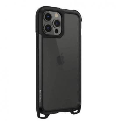 SwitchEasy Odyssey Rainbow Case - удароустойчив хибриден кейс с връзка и карабинер за iPhone 13 Pro Max (черен)  2