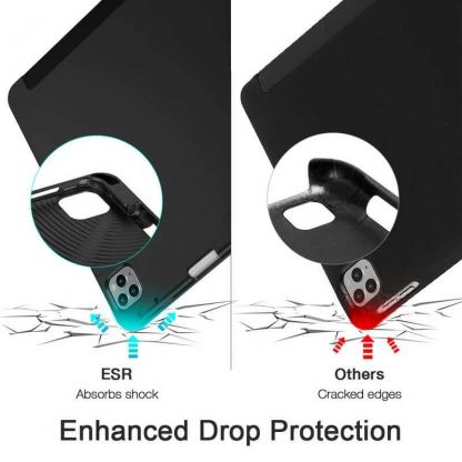 ESR Rebound Pencil Case - полиуретанов калъф с поставка и отделение за Apple Pencil 2 за iPad Pro 11 M1 (2021), iPad Pro 11 (2020), iPad Pro 11 (2018) (тъмносин) 7