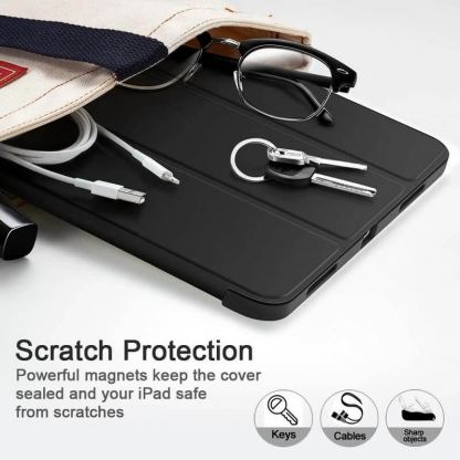 ESR Rebound Pencil Case - полиуретанов калъф с поставка и отделение за Apple Pencil 2 за iPad Pro 11 M1 (2021), iPad Pro 11 (2020), iPad Pro 11 (2018) (тъмносин) 8