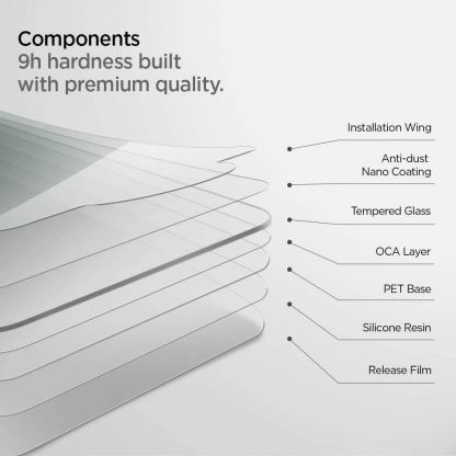 Spigen Oleophobic Coated Tempered Glass GLAS.tR SLIM - най-висок клас стъклено защитно покритие за дисплея на iPad 9 (2021), iPad 8 (2020), iPad 7 (2019) 7