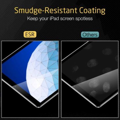 ESR Tempered Glass Screen Protector - калено стъклено защитно покритие за дисплея на iPad 9 (2021), iPad 8 (2020), iPad 7 (2019) (прозрачен) 6