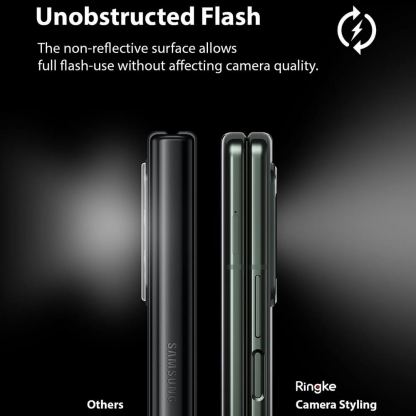 Ringke Camera Styling Lens Cover - предпазна плочка за камерата на Samsung Galaxy Z Fold 3 (черен) 4