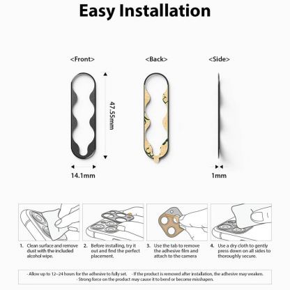 Ringke Camera Styling Lens Cover - предпазна плочка за камерата на Samsung Galaxy Z Fold 3 (черен) 8