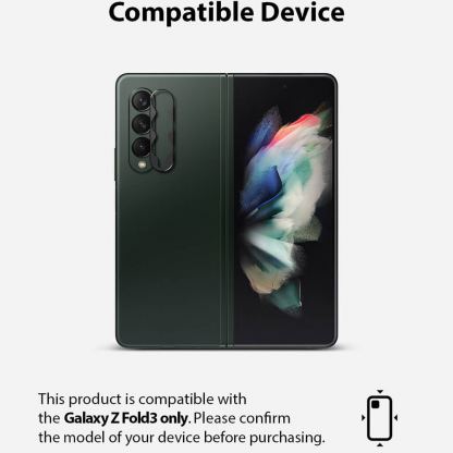Ringke Camera Styling Lens Cover - предпазна плочка за камерата на Samsung Galaxy Z Fold 3 (черен) 9