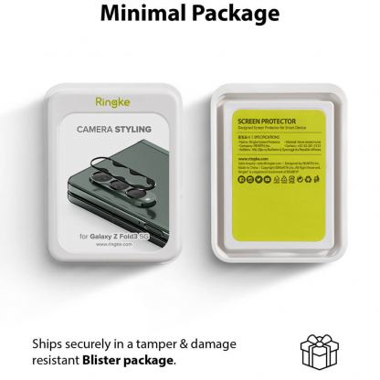 Ringke Camera Styling Lens Cover - предпазна плочка за камерата на Samsung Galaxy Z Fold 3 (черен) 10