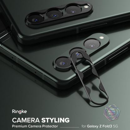 Ringke Camera Styling Lens Cover - предпазна плочка за камерата на Samsung Galaxy Z Fold 3 (черен) 11