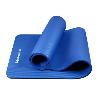 Wozinsky Gymnastic Non Slip Mat - висококачественa постелка за йогa (син) 3