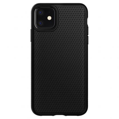 Spigen Liquid Air Case - силиконов (TPU) калъф с висока степен на защита за iPhone 11 (черен-мат)  2