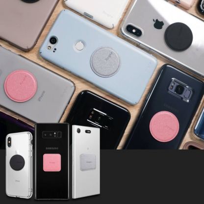Ringke Magnetic Mount Metal Plate - два броя метална пластина с кожено покритие за магнитни поставки (черен) 9