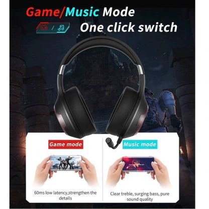 Edifier G33BT Over Ear Bluetooth Gaming Headsets - безжични гейминг слушалки с микрофон (черен) 4