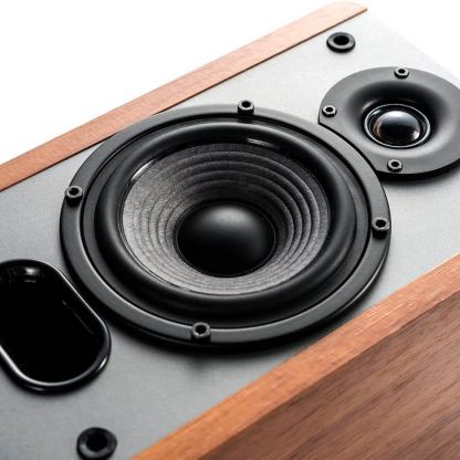 Edifier P12 Passive Bookshelf Speakers - висококачествена 2.0 пасивна аудио система (кафяв) 4