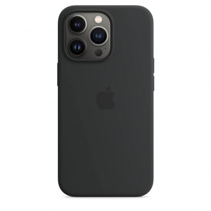 Apple iPhone Silicone Case with MagSafe - оригинален силиконов кейс за iPhone 13 Pro с MagSafe (черен)
