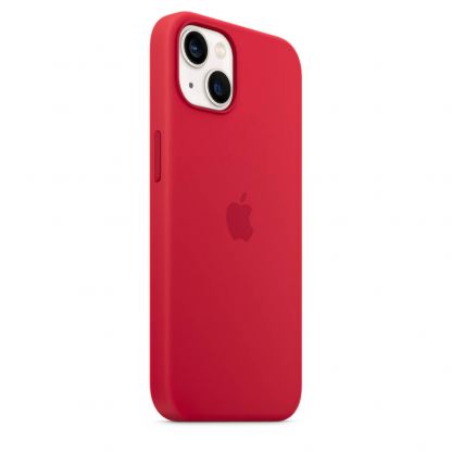 Apple iPhone Silicone Case with MagSafe - оригинален силиконов кейс за iPhone 13 с MagSafe (червен) 6