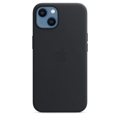 Apple iPhone Leather Case with MagSafe - оригинален кожен кейс (естествена кожа) за iPhone 13 (черен) 3