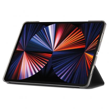 Spigen Liquid Air Folio Case - полиуретанов кейс с поставка за iPad Pro 12.9 M1 (2021) (черен) 4