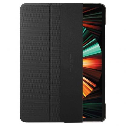 Spigen Liquid Air Folio Case - полиуретанов кейс с поставка за iPad Pro 12.9 M1 (2021) (черен) 6
