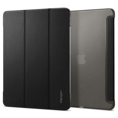 Spigen Liquid Air Folio Case - полиуретанов кейс с поставка за iPad Pro 12.9 M1 (2021) (черен) 8